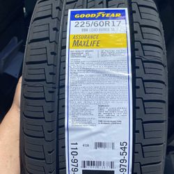 225.60R17 Goodyear Assurance Maxlife Set Of Four  Tires 