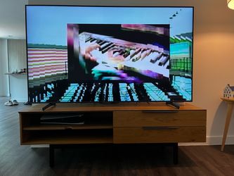 Croft Media Console - Oak TV Stand - Excellent Condition