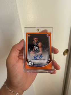 bowman ace bailey rookie auto orange refractor/25