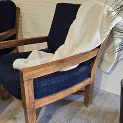 Custom Teak Wooden Chair Set