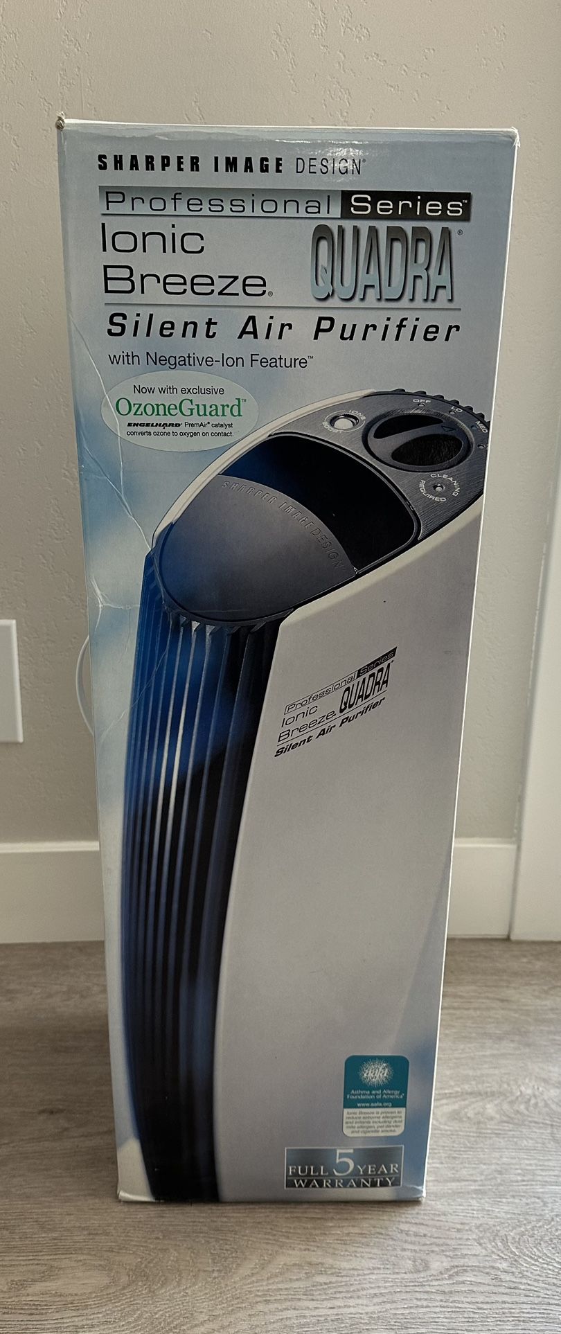 Sharper Image Ionic Breeze Quadra Silent Air Purifier Home Garden
