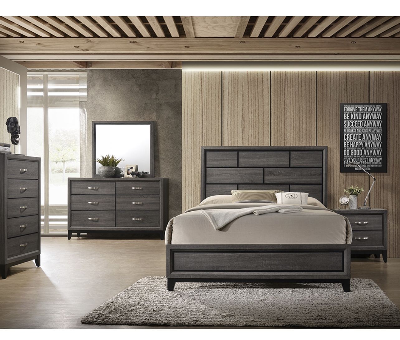 Bedroom Set 4pc On Sale Not Mattress And Box Including