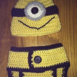 Minion Inspired Diaper CoverOutfit