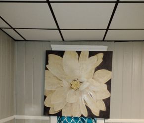 Large Magnolia Flower Canvas Wall Art 40"x40"