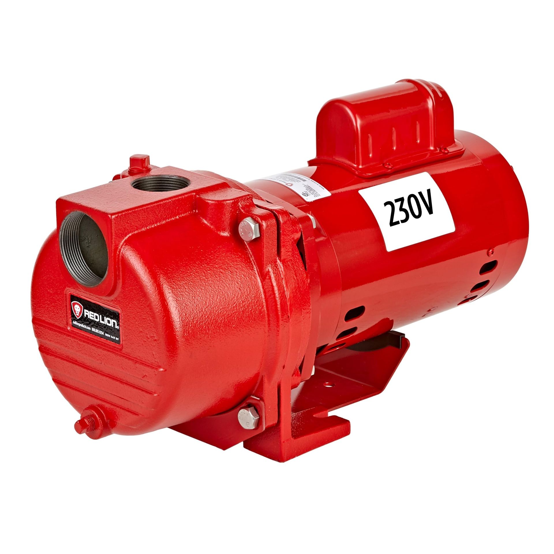 Red Lion RL-SPRK200 230 Volt, 2 HP, 76 GPM Cast Iron Sprinkler/Irrigation Pump With Thermoplastic Impeller, Red, (contact info removed)1