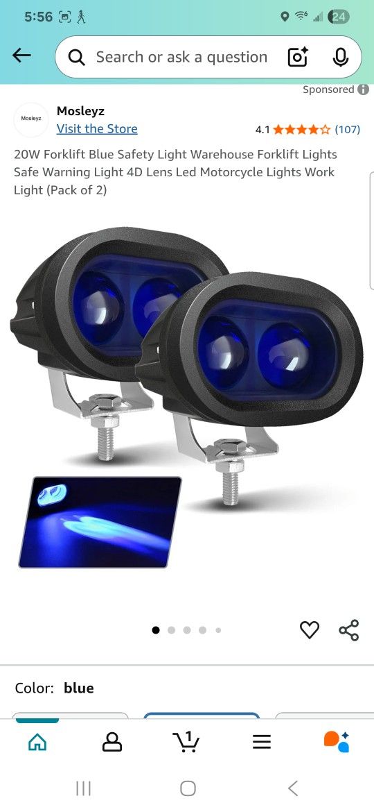 Motorcycle/ Forklift Safety Lights 20W.