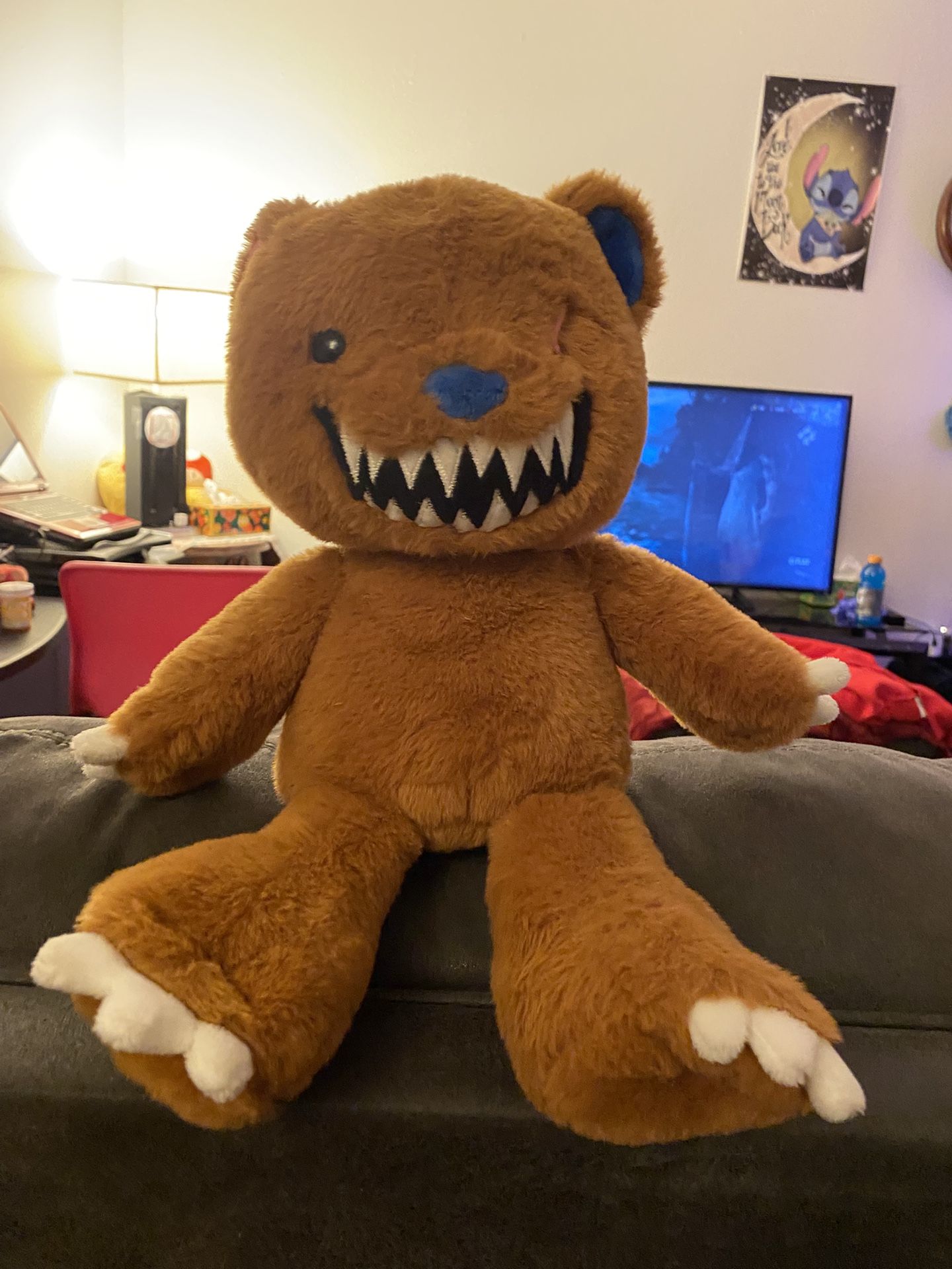 Cute scary little teddy bear