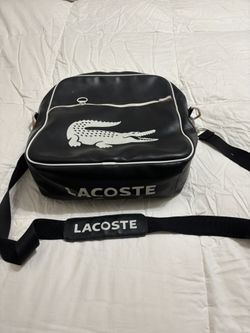 vintage Lacoste vinyl duffel or messenger bag15