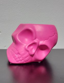 Pink Skull Decorative Figurine