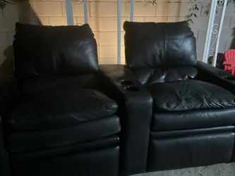 Black Leather Couches