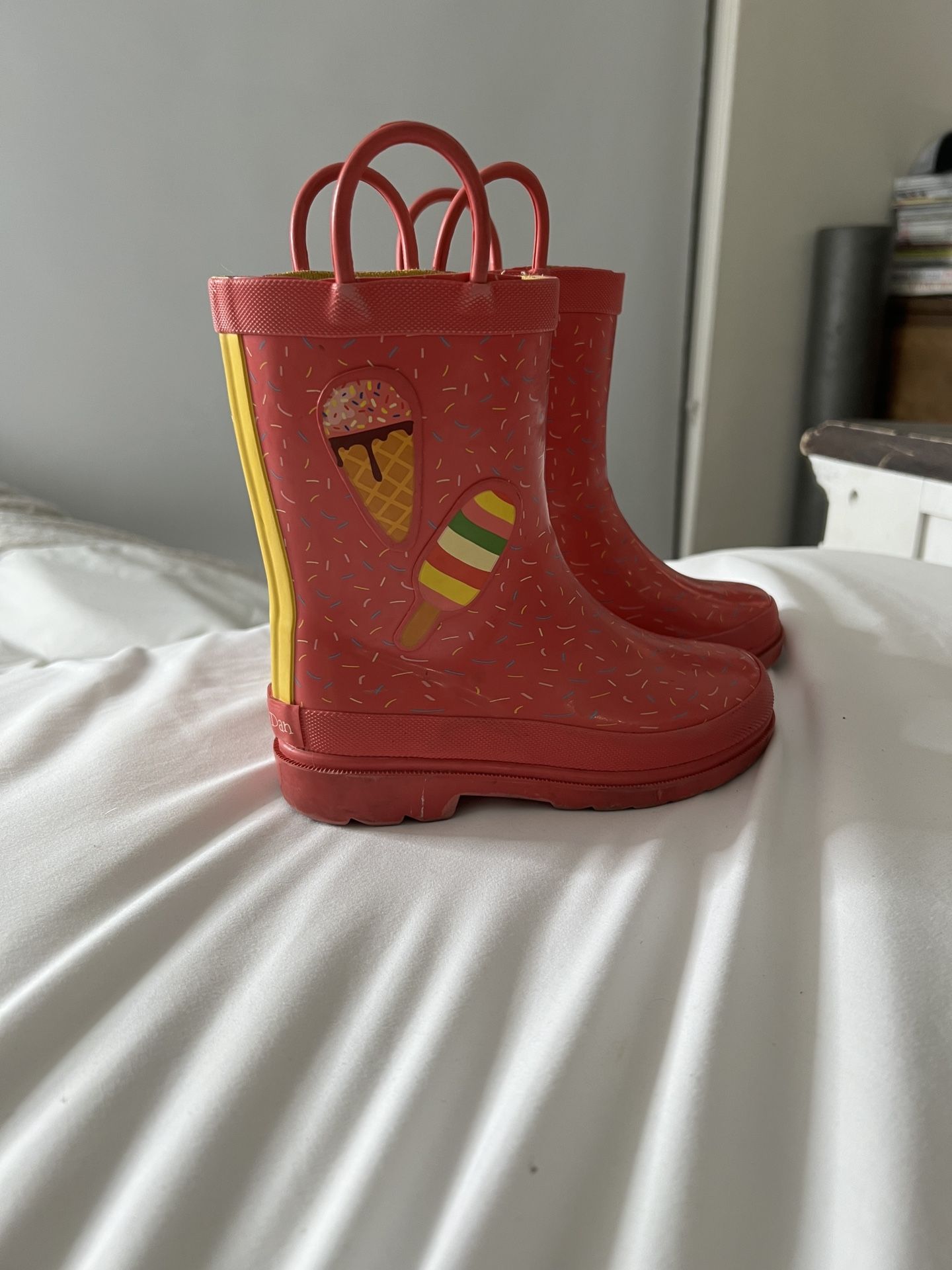 Lily & Dan Rain Boots Toddler Size 9-10