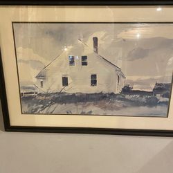 Framed Andrew Wyeth Replica Picture 