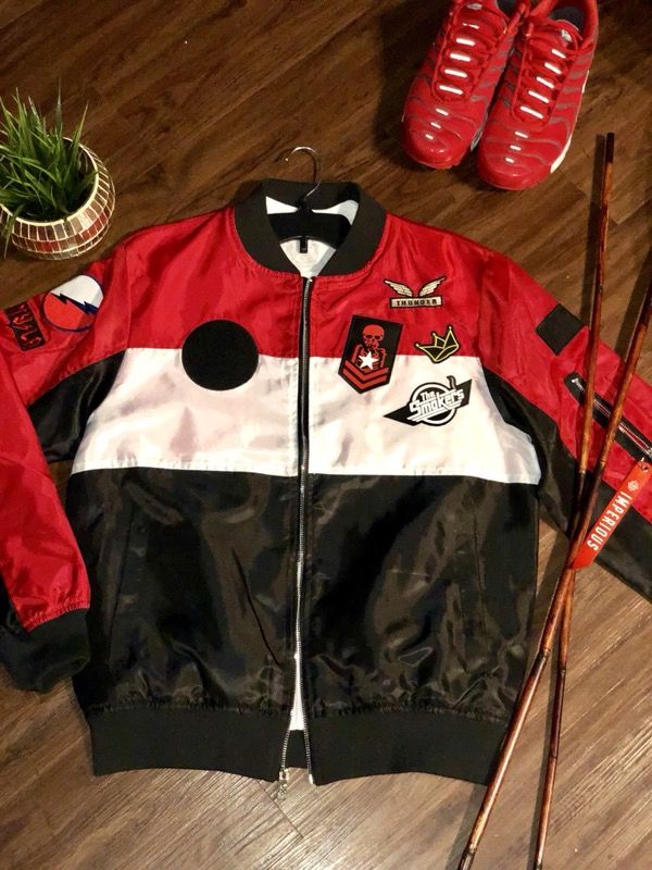 Aviation Letterman Patch Jacket