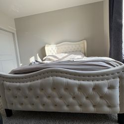 Queen Size Upholstered Bed Frame