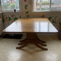 Mid Century Dining Table With Leaves