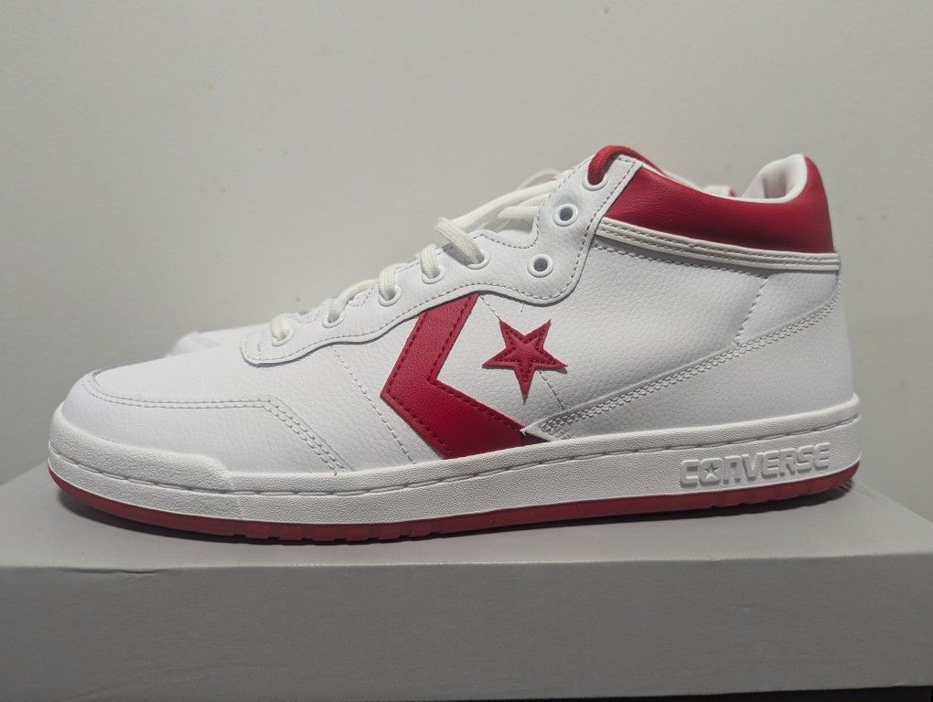 Converse Fastbreak Pro Mid White Red Men's Size 10 A10200C