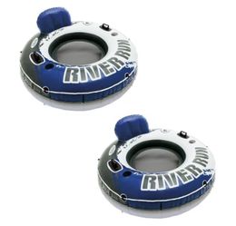 2-Pack Intex River Run Inflatable Floating Tubes – Brand New 