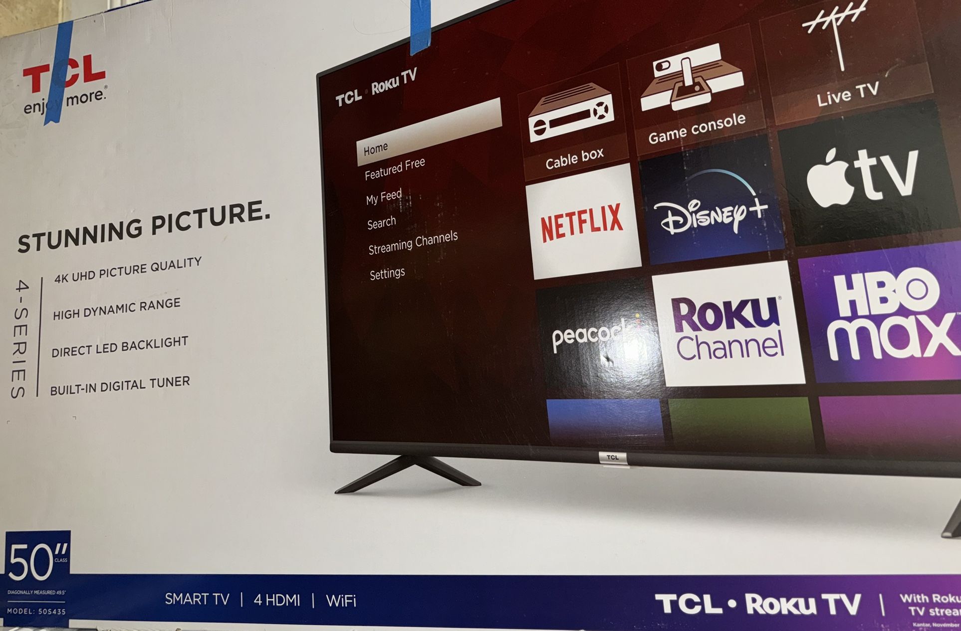Smart TV: TCL 50-in Class 4-Series 4K UHD - Roku LED TV (South Beach pick-up)