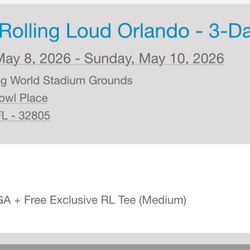 RL TICKET+SIZE M TEE