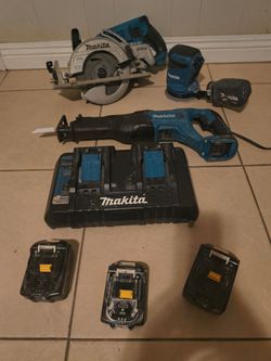 Makita Cordless Tool Set with Batteries and Charger