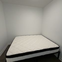 Queen Mattress w/ Frame (Unused)