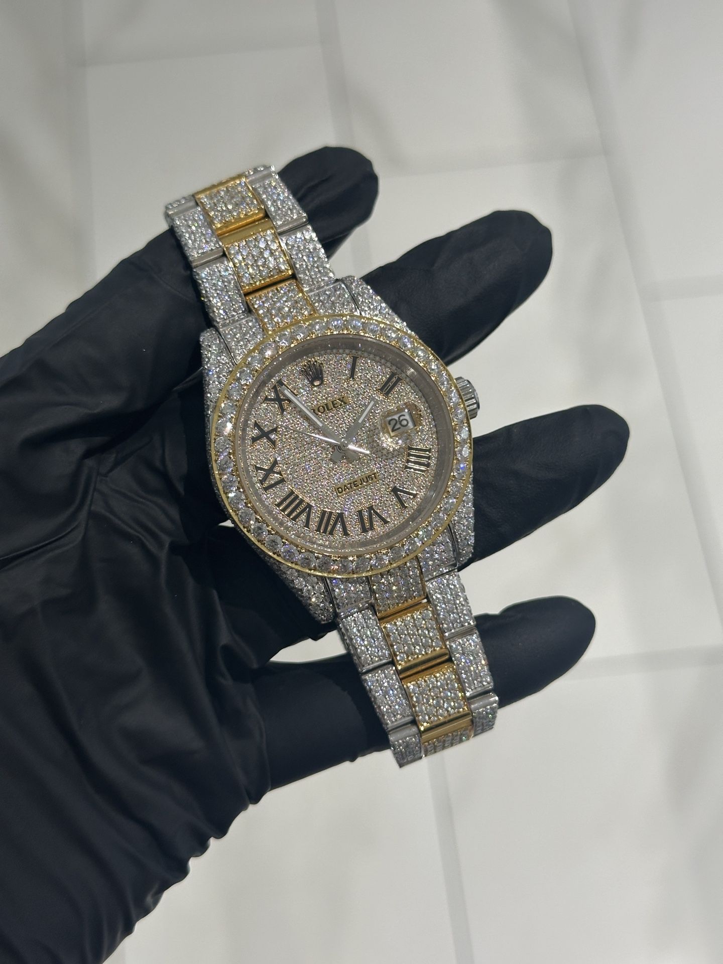 MOiSSANITE Rollie (pass Diamond Tester)