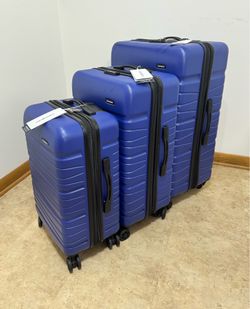 Samsonite Evolve SE Hardside Luggage Saphir Blue, 3PC Set
