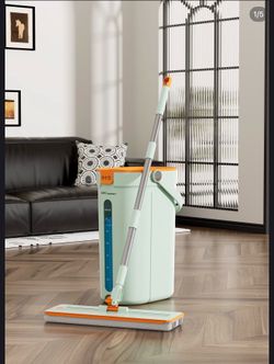 New Self-Cleaning Flat Mop & Bucket System –$25