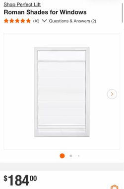 Perfect lift cordless Roman shades for windows