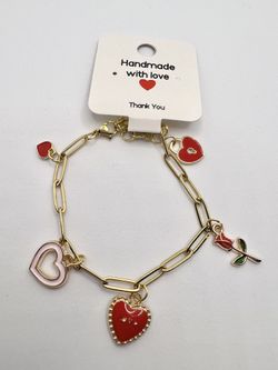 Valentine’s Day Charm Bracelet And Bangle