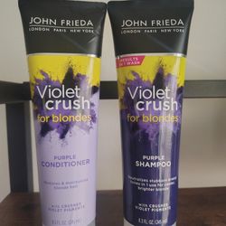purple shampoo & conditioner 