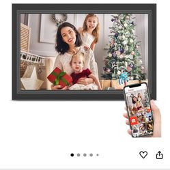 FRAMEO Digital Picture Frame- 15.6inch Digital Photo Frame with 1920 * 1080 IPS Touch Screen HD Disply,Built-in 32GB Storage,Wall-Mounted,Digital Fram