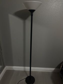 Black Torchiere Floor Lamp