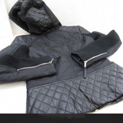 MICHAEL KORS GENUINE LEATHER HOODED JACKET 💥NWOT