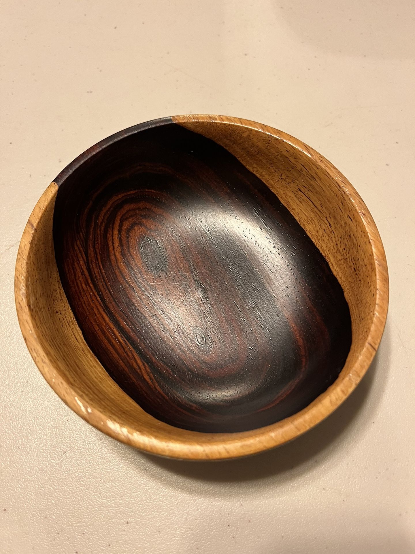 Wooden Teak Bowl. 5.5”