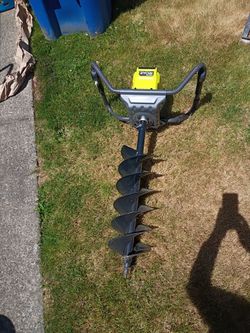 Ryobi Auger with 40v battery