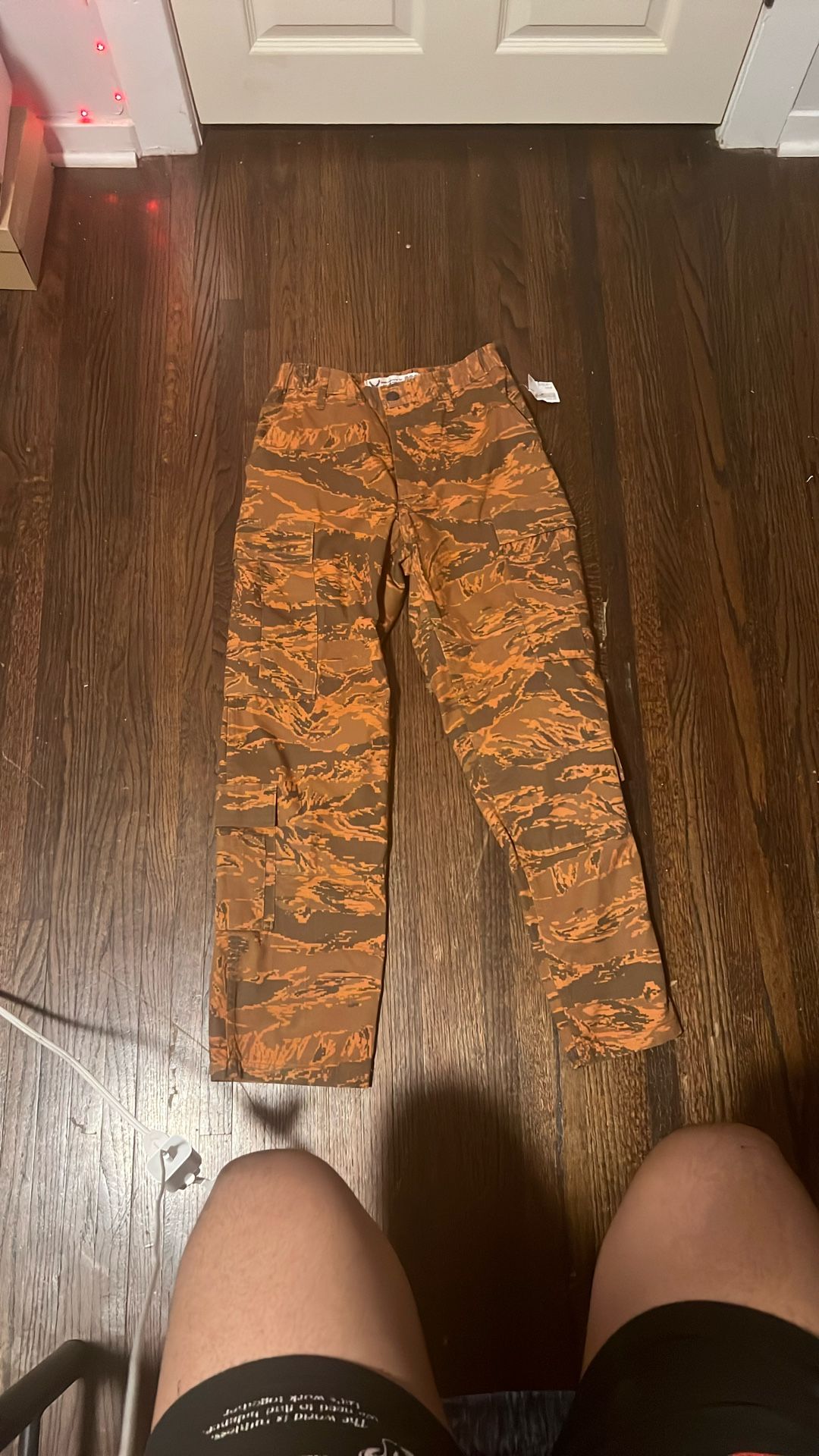 orange camo pants