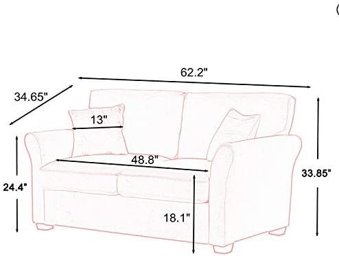62.2 Inch Sofa Couch for Living Room