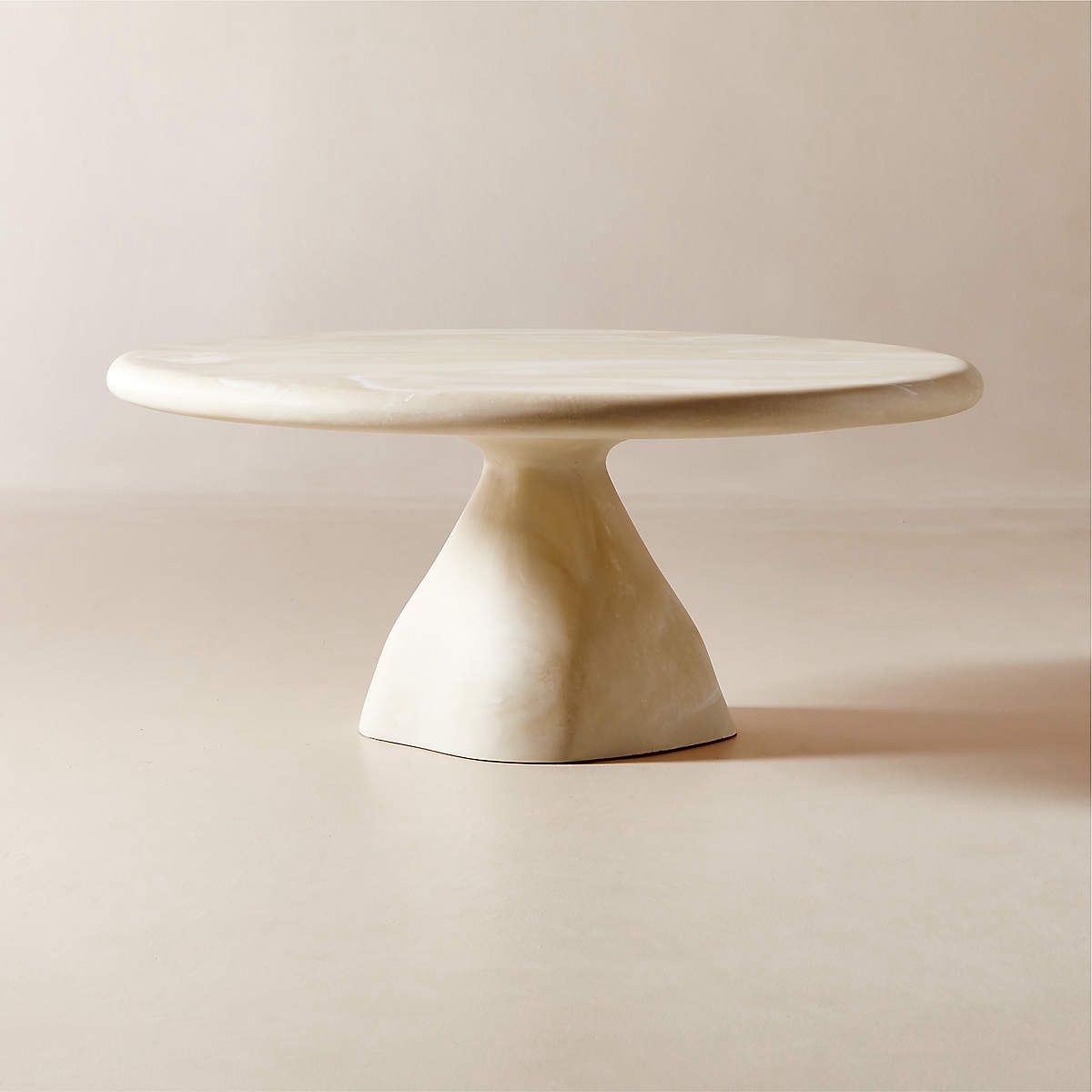 CB2 Marbled Resin Coffee Tables