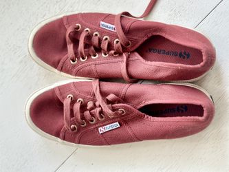 Superga Canvas Tennis Shoes Superga, Red Canvas, Tennis Shoes