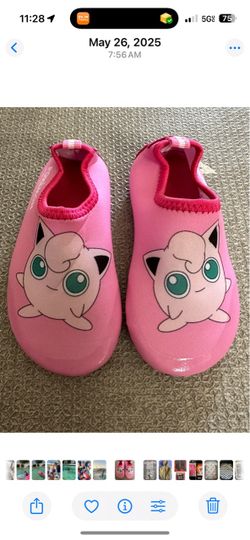 New pokemon kids aqua shoes size 11