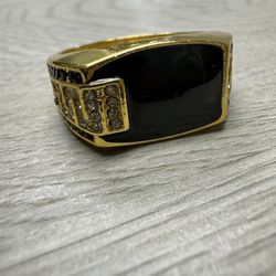"Men's Gold Color Wedding Ring – Elegant & Timeless Design (Gold Plated)"