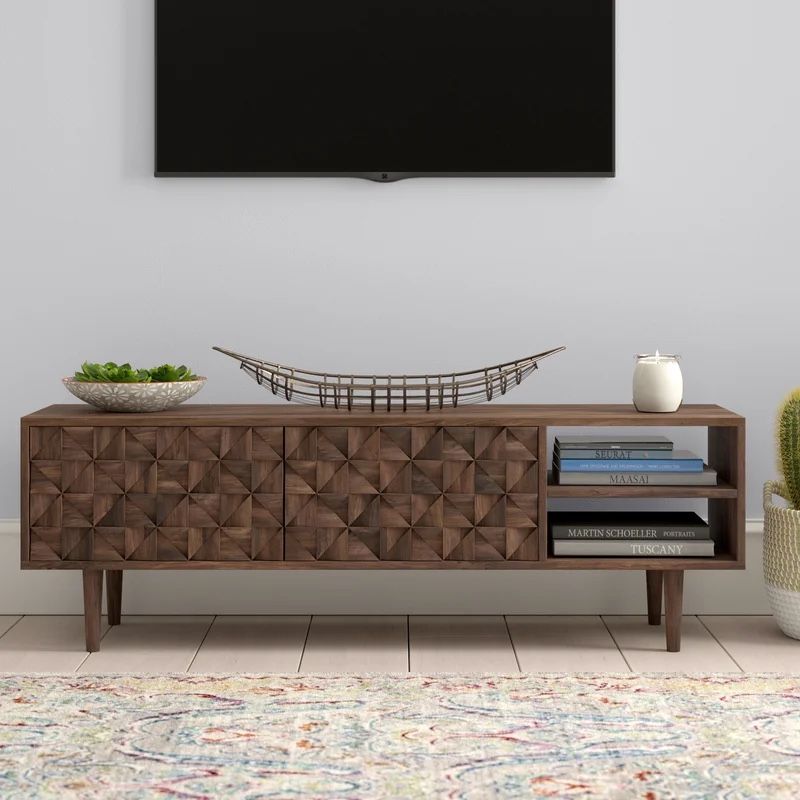 Giovanna Solid Wood TV Stand for TVs up to 65" by Mistana