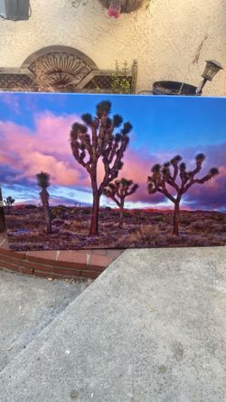 Big desert canvas print painting