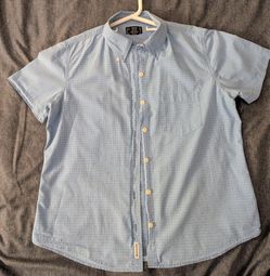 Abercrombie & Fitch Light Blue Shirt, Size M ((runs small))