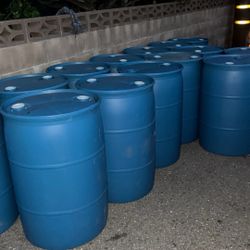 55 Gal Industrial Plastic Barrel