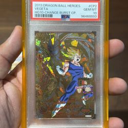 2013 DRAGON BALL HEROES GALAXY MISSION 10 #CP2 VEGETA HG10-CHANGE 