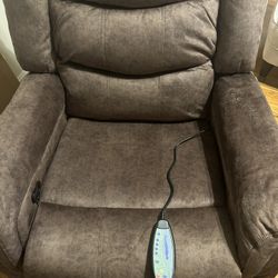 Brown Oversized Massage Rocker Recliner Chair Rocking Chairs for Adults