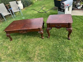 Ashley coffee table and side table