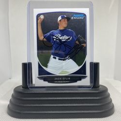 Zach Eflin 2013 Topps “Bowman Chrome, Autograph” Rookie Card #BCP135